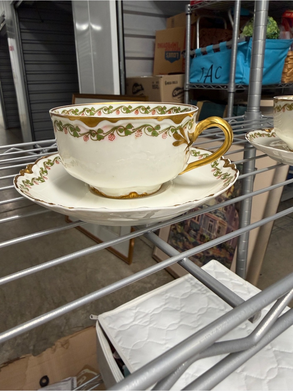 Haviland Limoges “Clover” Dessert Set